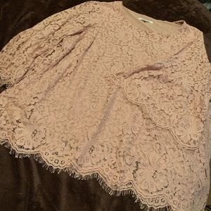 Pink Lacey Top